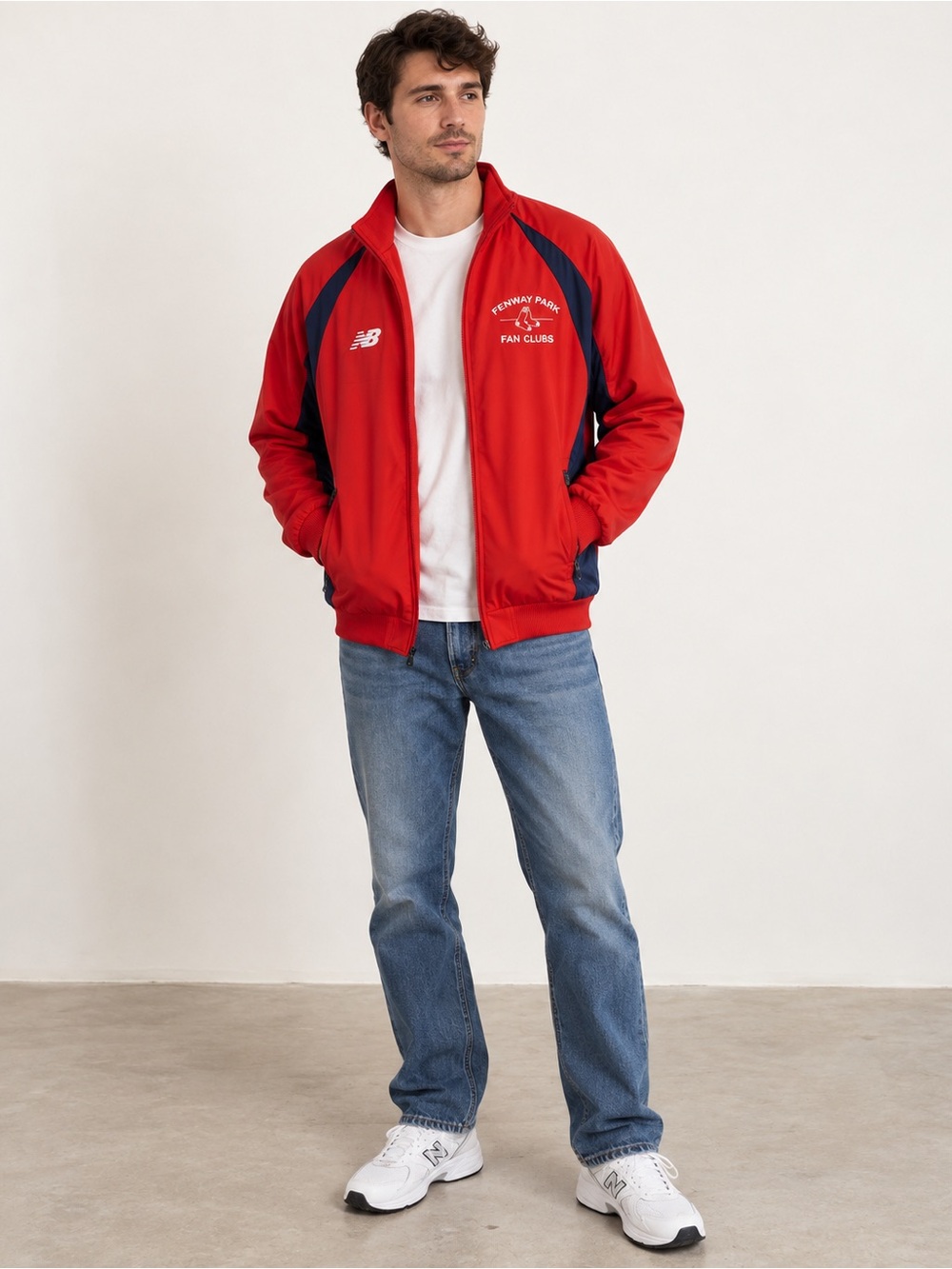 NWT New Balance Red Sox Fenway Park Fan Clubs Jacket MLB Baseball Track Jacket